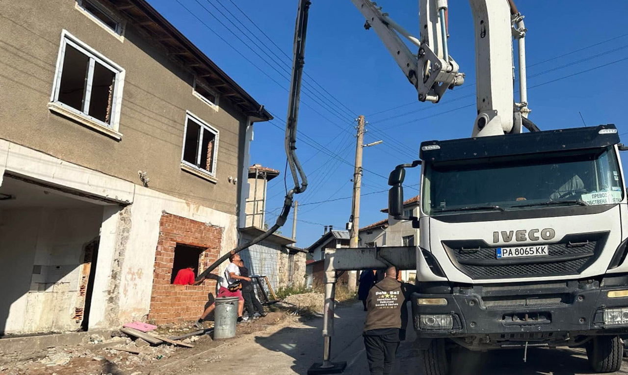 Кофраж и изливане на бетон в град Пещера и Пазрджик